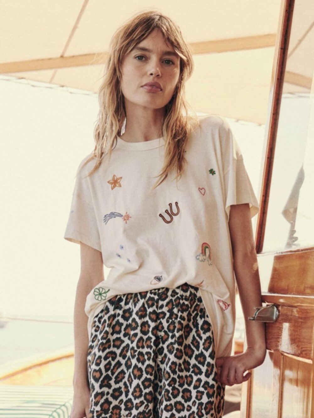 The Great Charm Boxy Crew T-shirt 1 Small - Picture 1 of 9